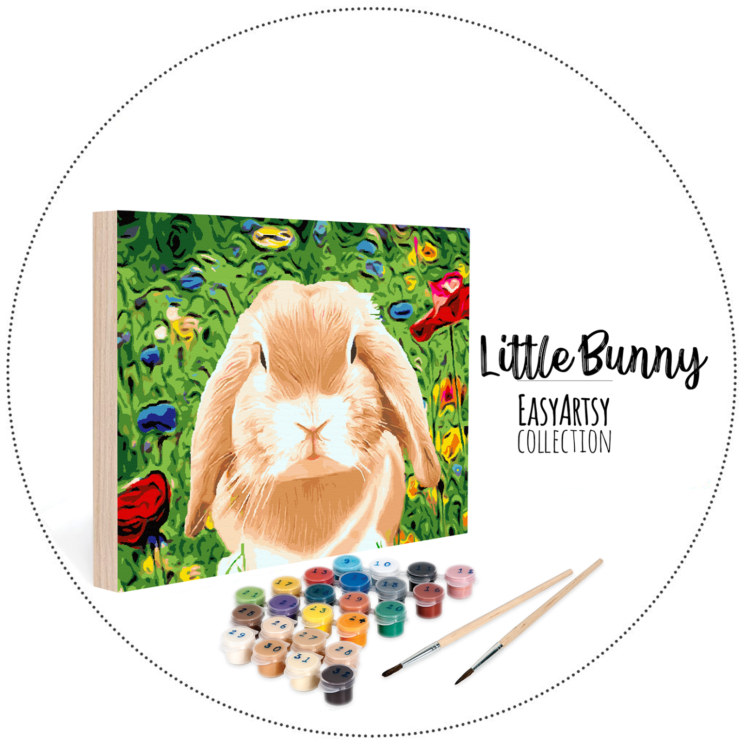 Easy123Art Paint by Number Animals